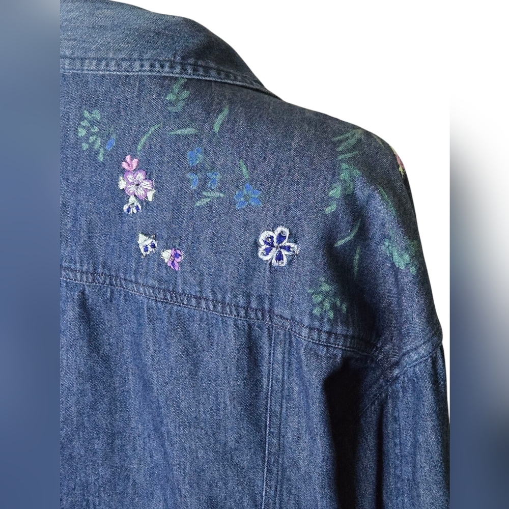 Vintage C.a. Sport Blue Denim Jacket - Picture 6 of 10
